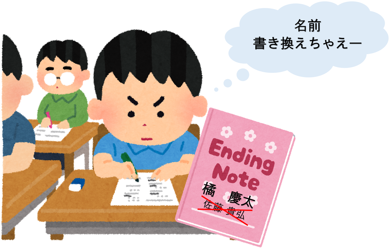 名前書き換えちゃえ
