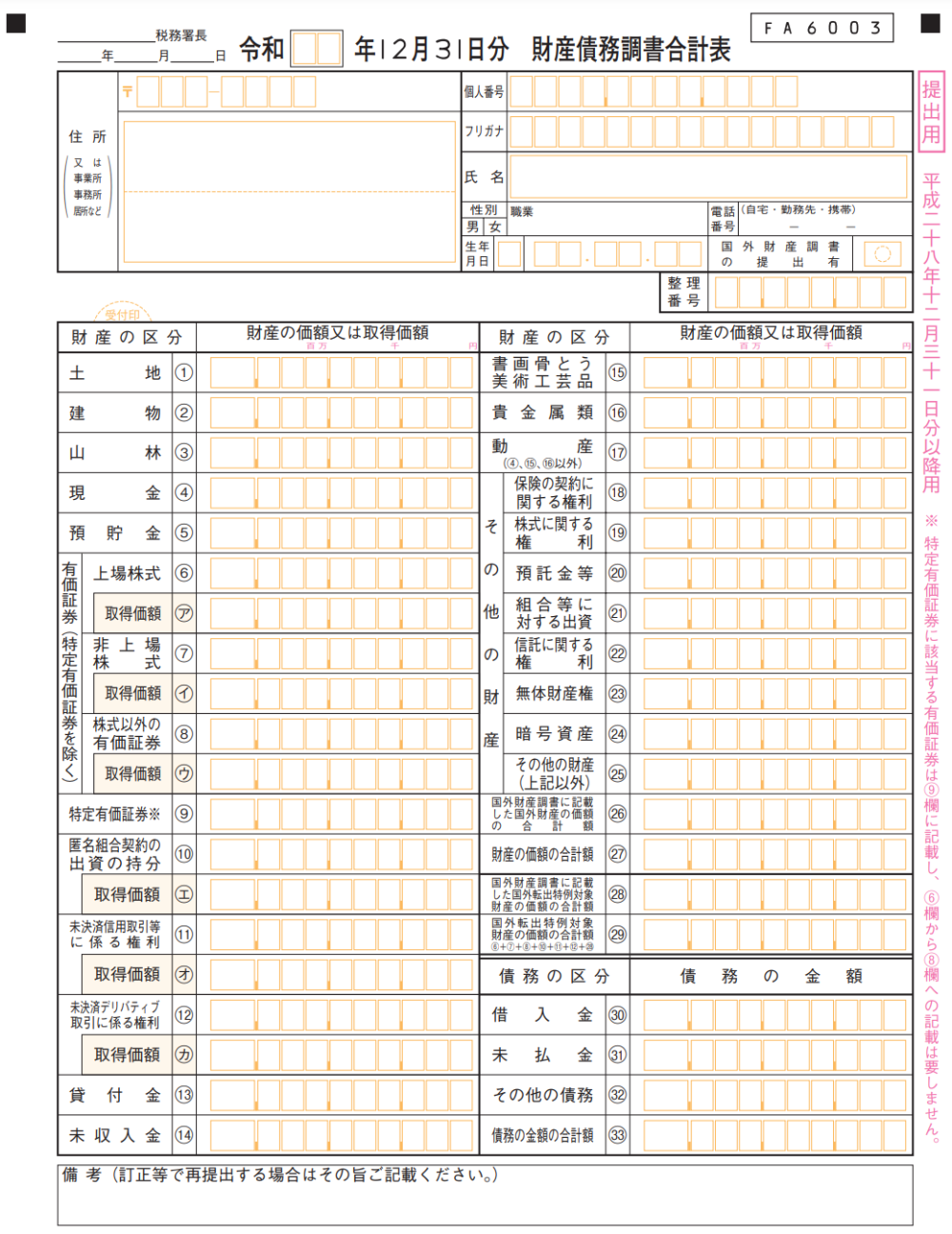 財産債務調書の改正2024（令和6）年！書き方や提出しない罰則を解説！ | 円満相続税理士法人 相続税申告専門の税理士法人