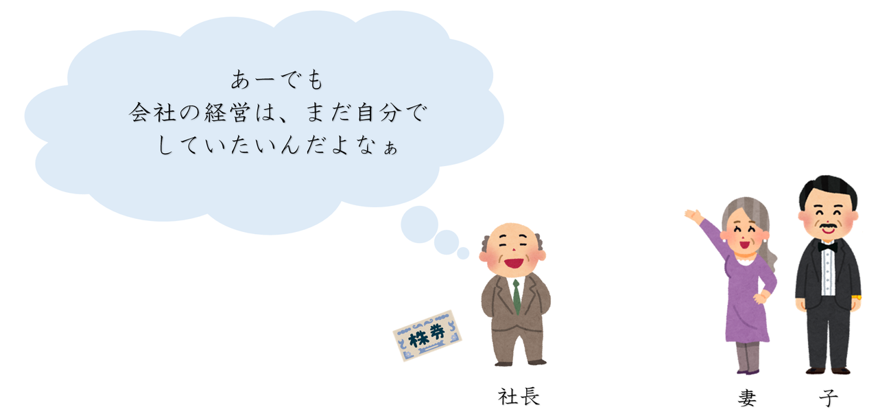 会社の経営はまだ自分でしたいんだよなぁ