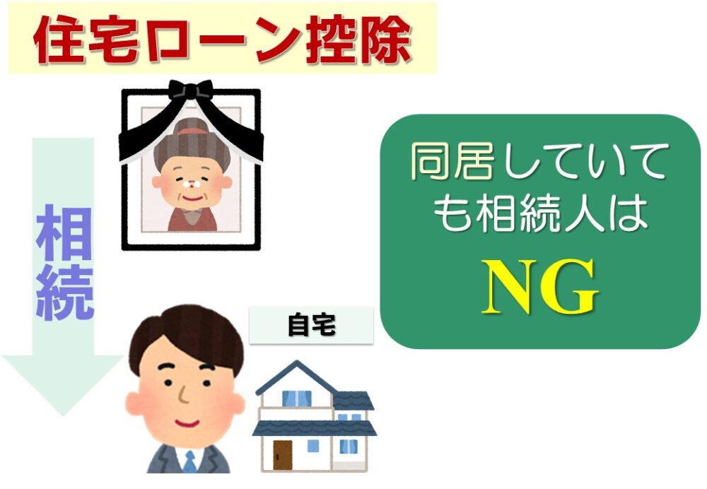 相続人は親の住宅ローン控除を引き継げない